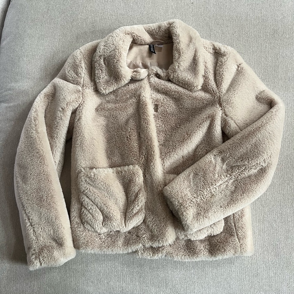 Beige Teddy Coat